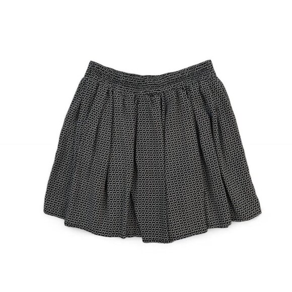 Brandy Melville Black White Floral Daisy A-Line Mini Skirt Rayon One Size - Picture 2 of 6